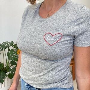 Gray J crew short sleeve shirt - so comfortable!